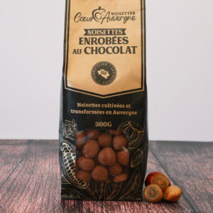 Noisettes enrobées chocolat au lait 300g